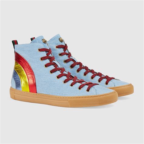 gucci rainbow high tops